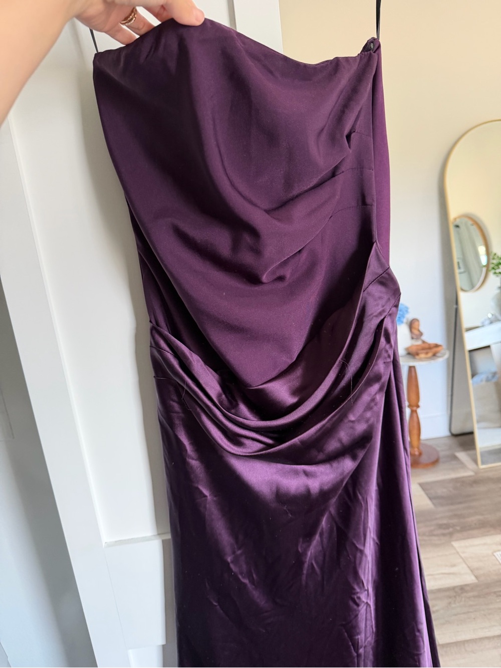 Princess Polly Women's Purple Satin Cowl Neck Dress